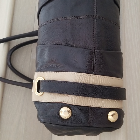 Marc Jacobs Hudson Striping Leather Satchel with Leather Lining in Dark … - Picture 11 of 17